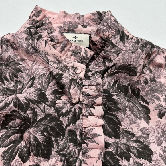 Tuckernuck Pressed Powder Toile Tate Dress SIZE MEDIUM Lilac Pink Toile NWOT - Picture 9 of 13